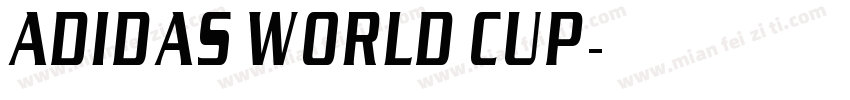 Adidas world cup字体转换